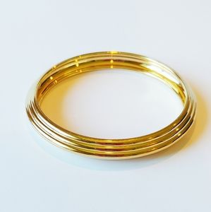 Art Deco Gold Bangle Trifari Vintage Bracelet